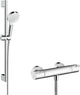 Hansgrohe kit de rénovation crometta vario 1001 cl - thermostat - thermostat ecostat - 65 cm - chrome blanc