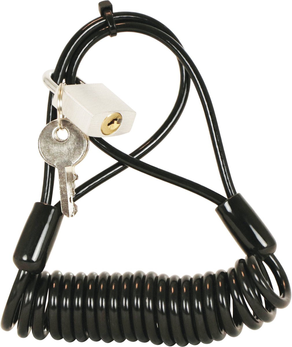 Serrure spirale Dresco - 4mm - 150cm - noir