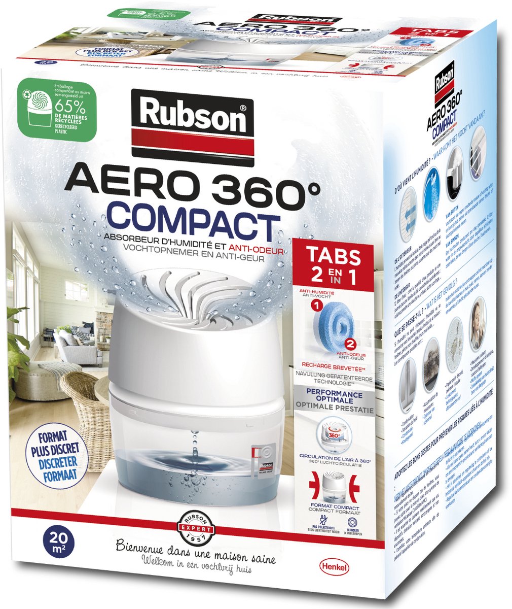Rubson 1060341 - salle de bain aéro 360° | 3 pièces