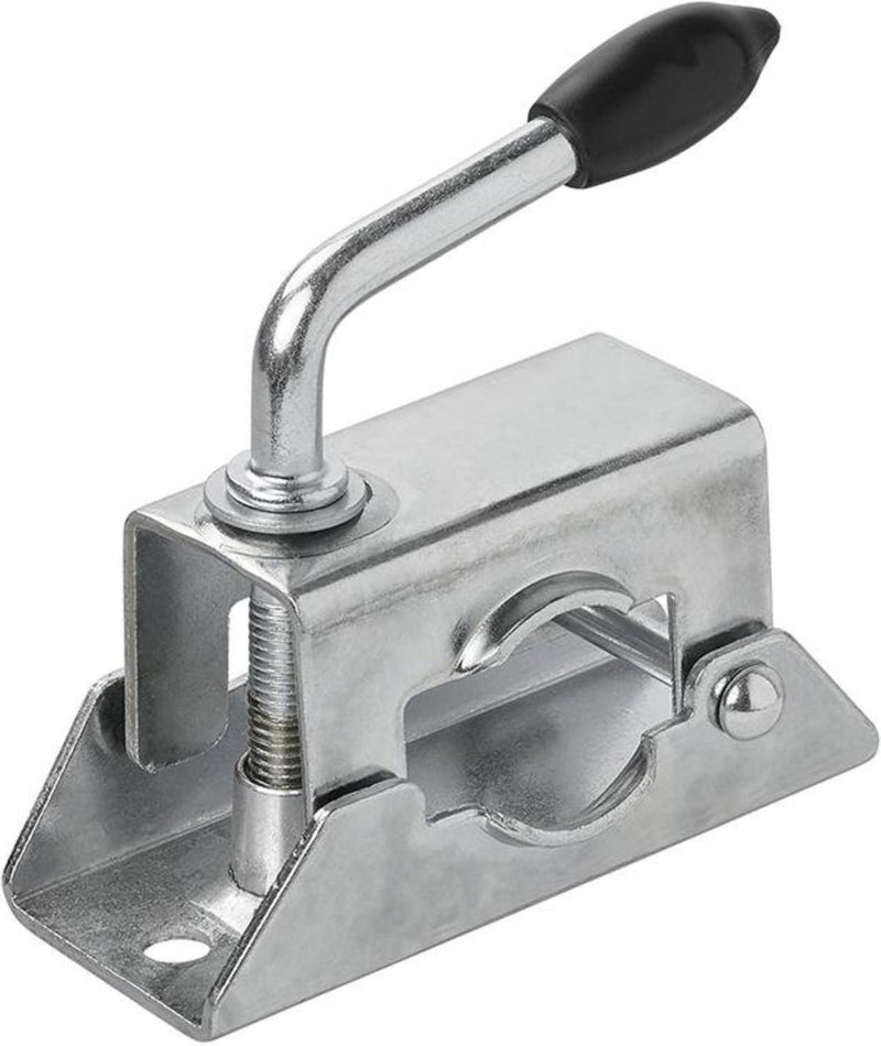 Pince Proplus pour roues avant ou pieds de support - acier galvanisé - réglable en continu - ø 35 mm