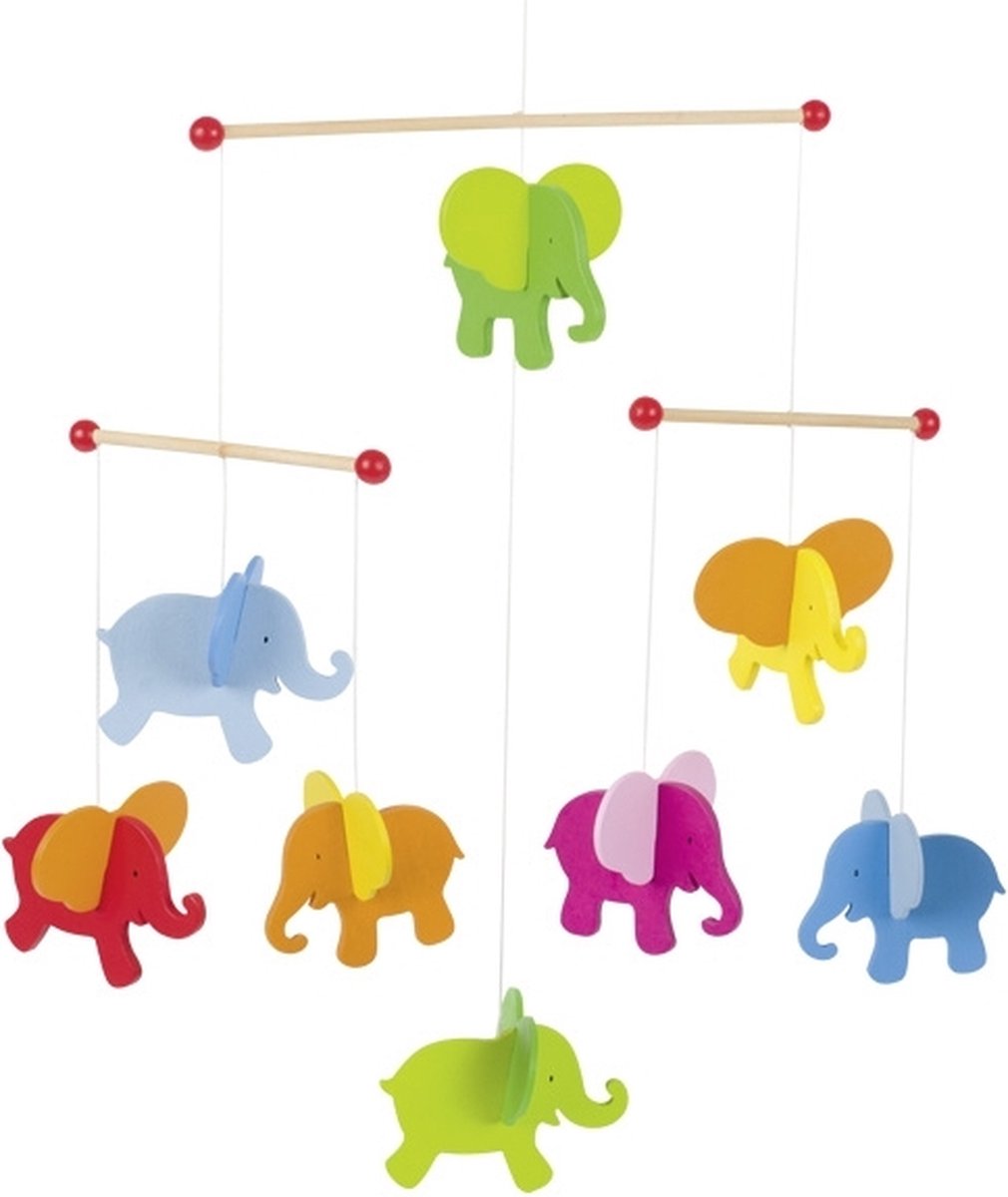 Mobile Goki - éléphants - 40x45cm - bois
