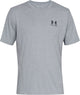 Under Armour UA M Sportstyle LC SS-Gry Chemise de sport pour hommes - Steel Light Heather - Noir