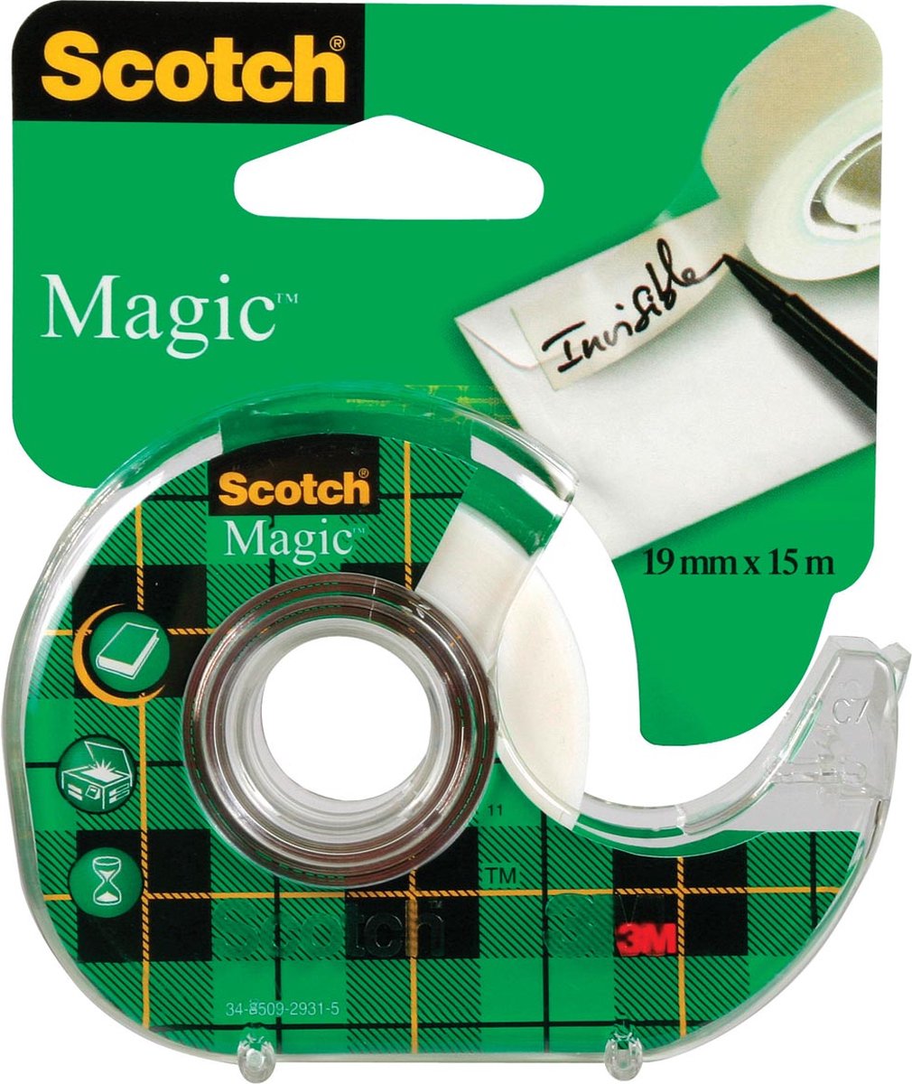 Ruban adhésif Scotch magic 810 19mmx15m + ruban adhésif