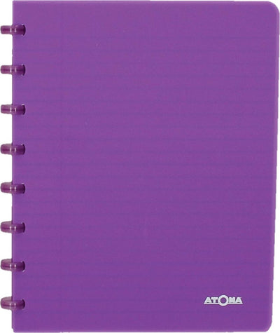 Atoma - carnet tendance | pi a5 | 144pages | doublé | violet transparent