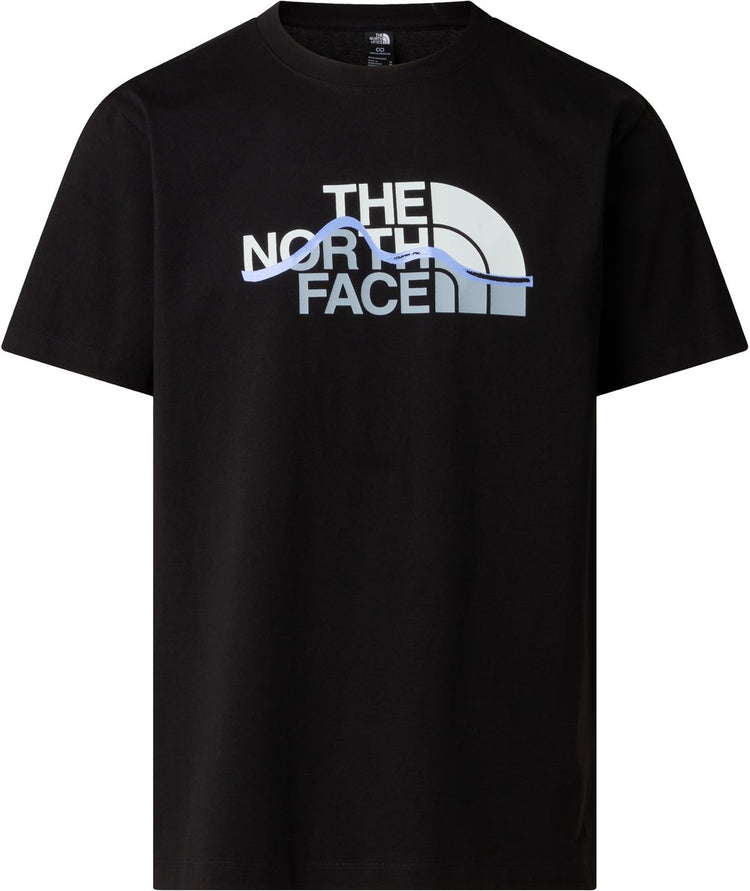 The North Face M Mountain Line Regular Short Sleeve Tee Chemise d'extérieur pour hommes - Noir Tnf