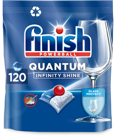 Tablettes pour lave-vaisselle Finish Quantum Infinity Shine - 120 gélules