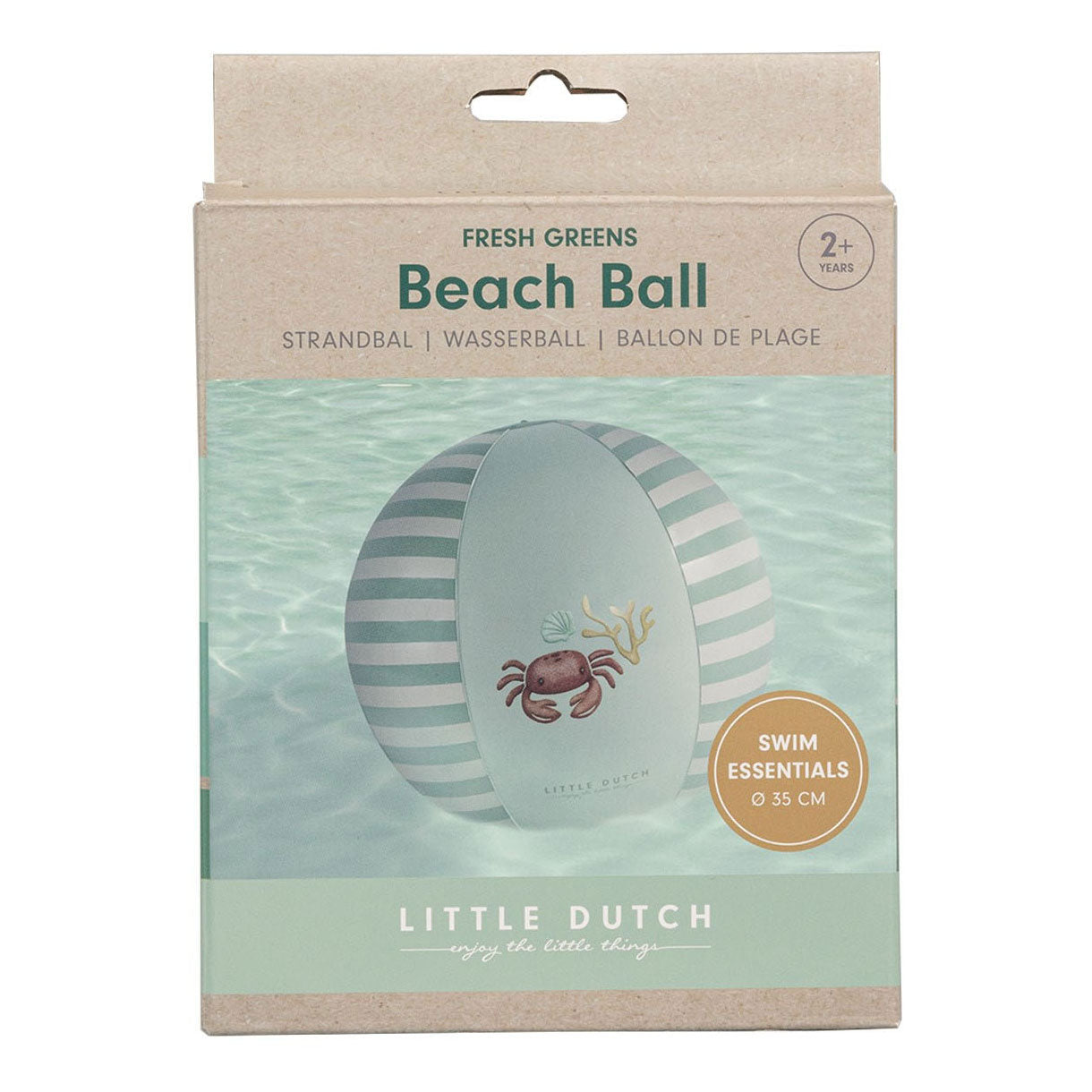Little Hollandais Fresh Greens Strandball, 35 cm