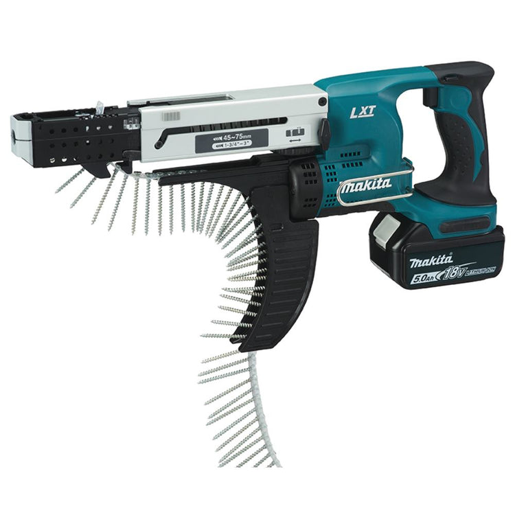 Makita dfr750rte Tournevis à ceinture avec batterie li-ion 18v 45 -75mm | 18v 5.0ah