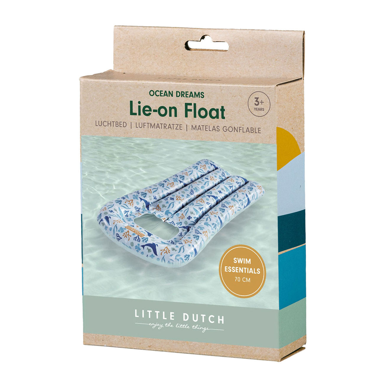 Little Dutch Ocean Dreams Airbed Bleu