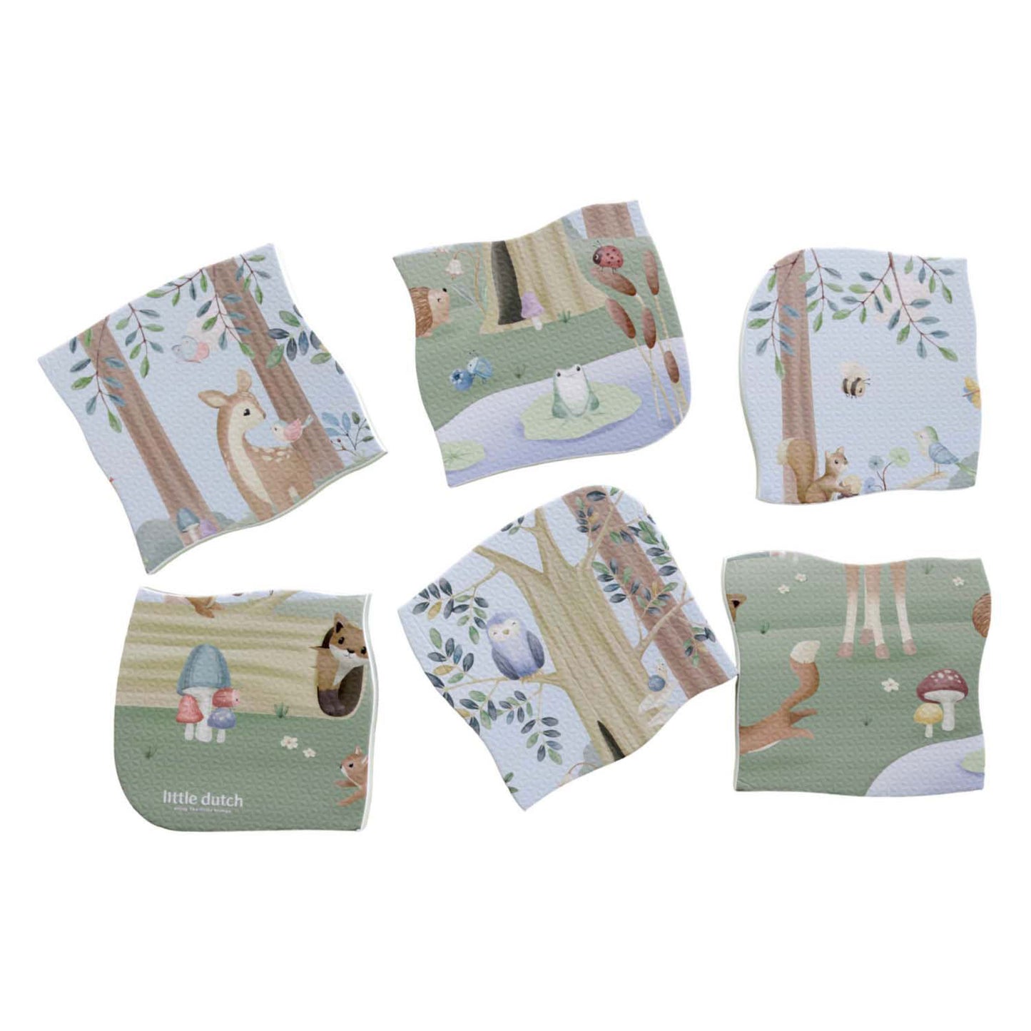 Petit puzzle de bain des amis de la forêt néerlandais