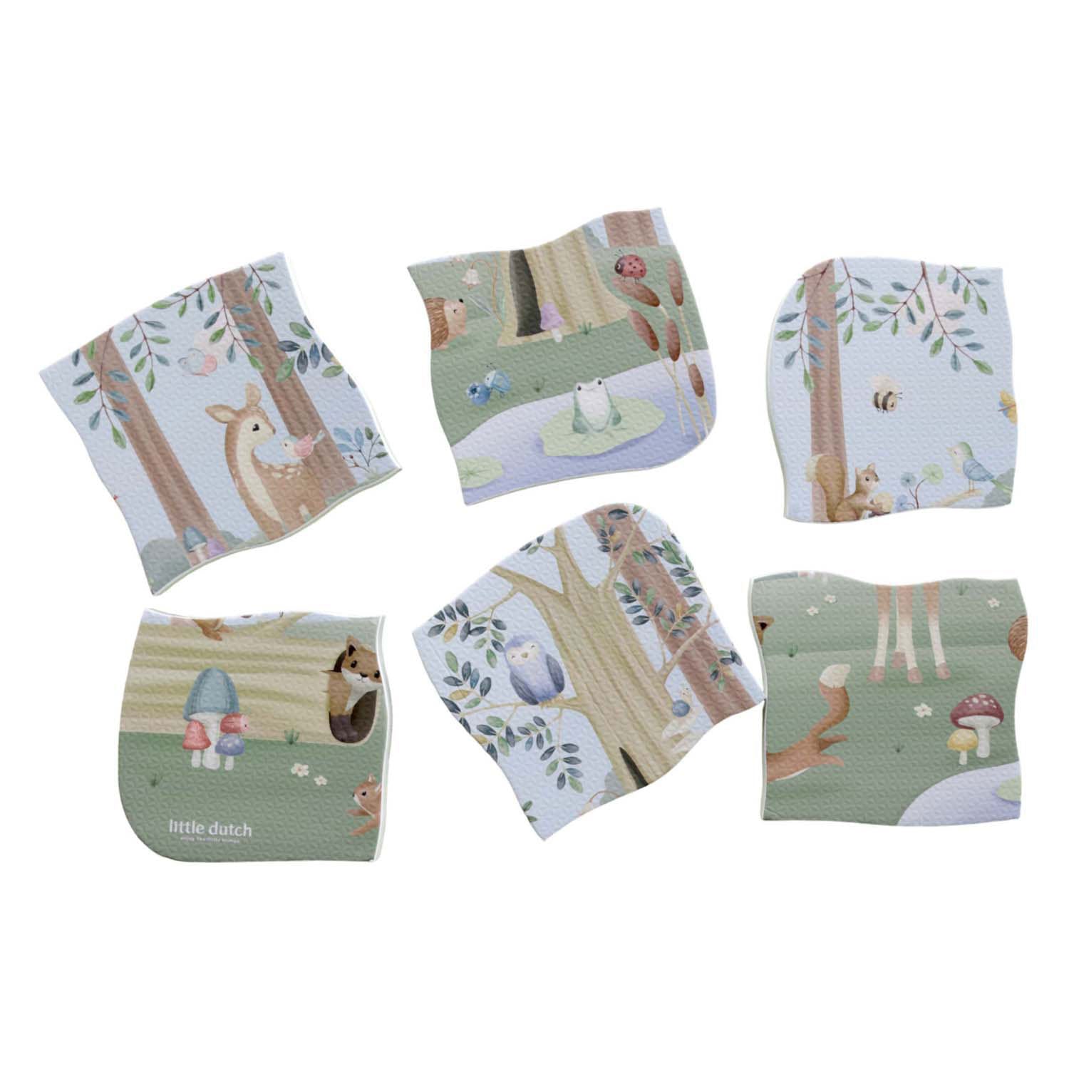Petit puzzle de bain des amis de la forêt néerlandais