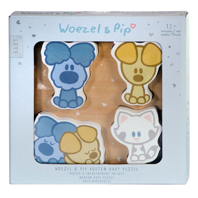 Rubo Toys et Pip Baby Wooden Puzzle, 4st.