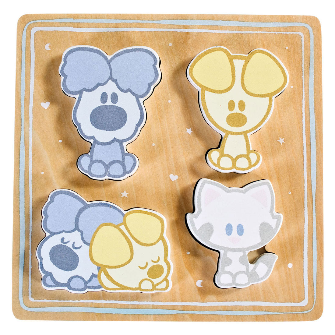 Rubo Toys et Pip Baby Wooden Puzzle, 4st.
