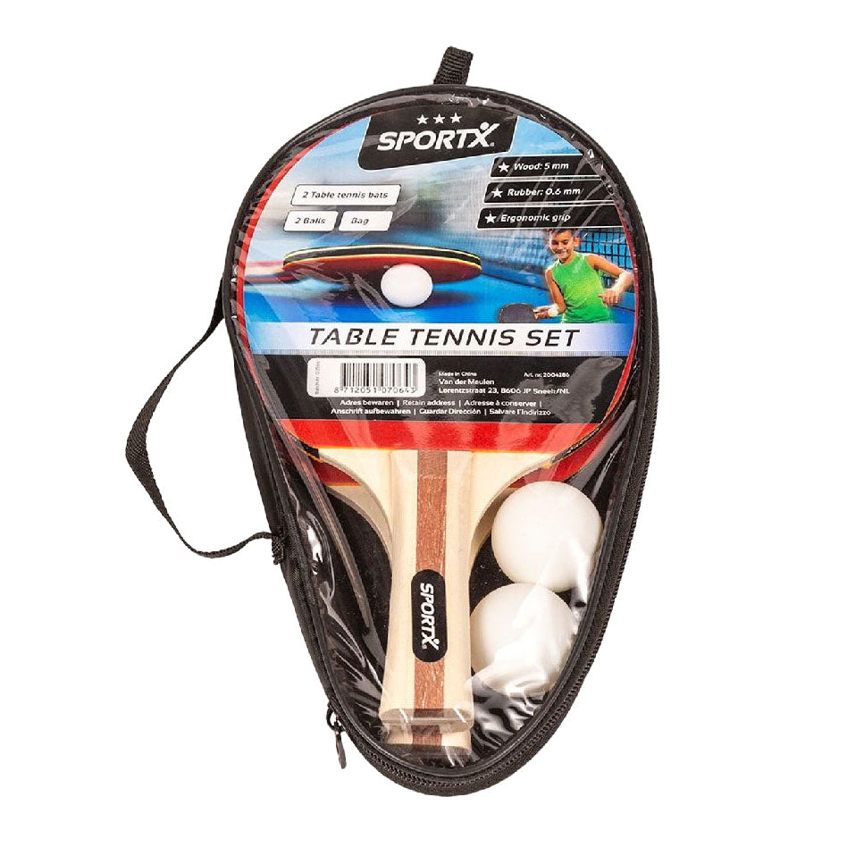 Sportx Table Tennis Ensemble avec des boules en sac