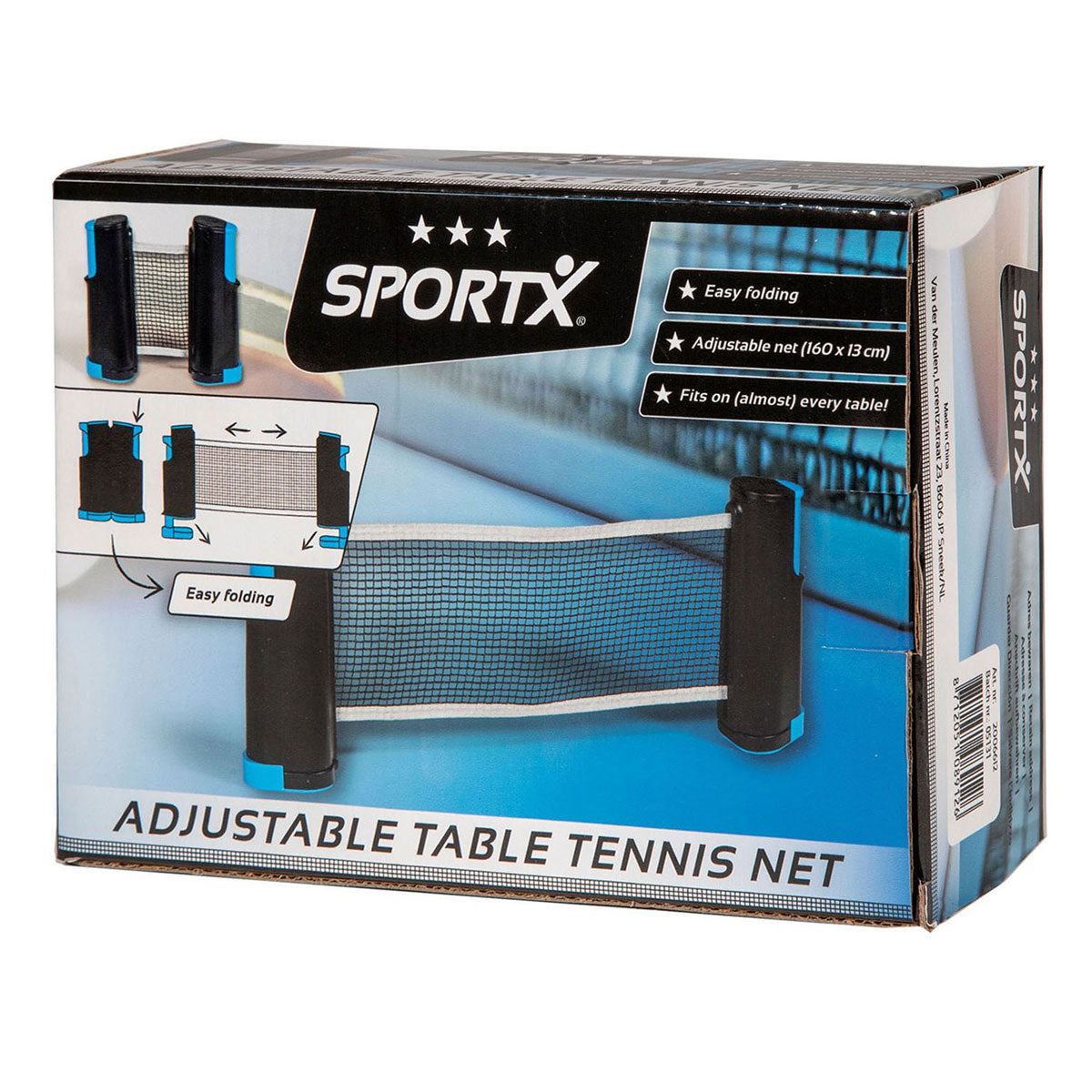 Sportx Table Tennis Net Rolling Up