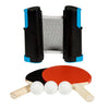 Réseau de tennis de table roulable sportx avec 2 chauves-souris