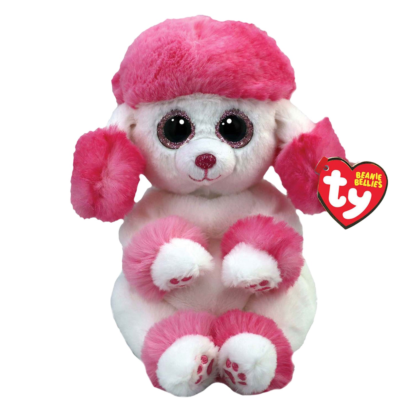 Ty Ty Beanie Babies Bellies Hug Poodle Heartly 15 cm