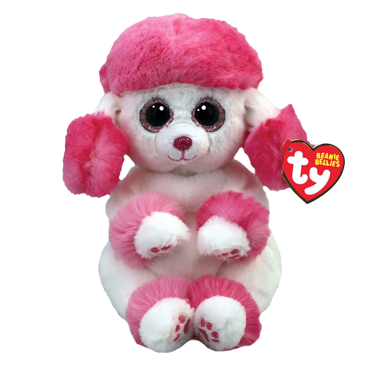 Ty Ty Beanie Babies Bellies Hug Poodle Heartly 15 cm