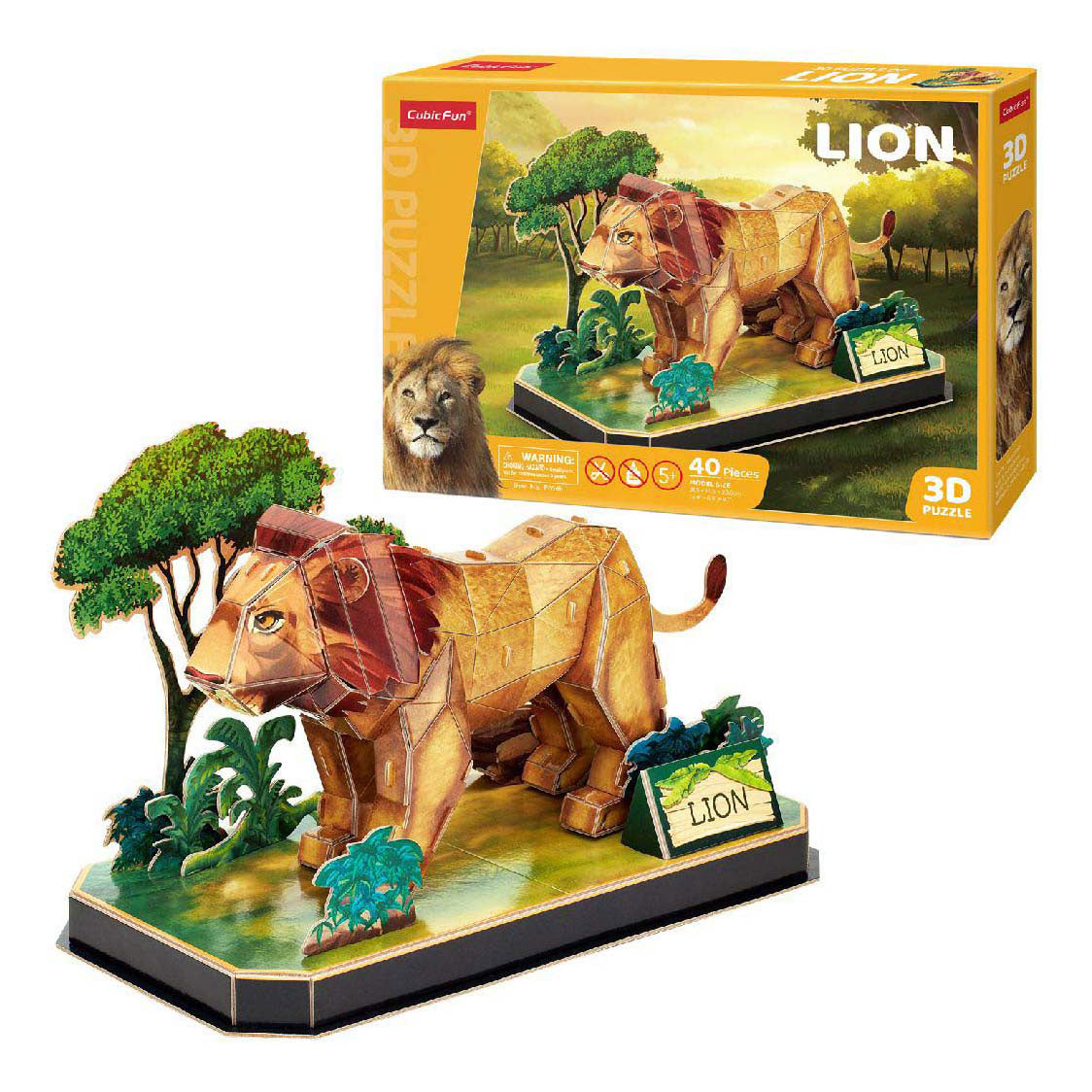 Lion de puzzle de Fun Cumbic Fun
