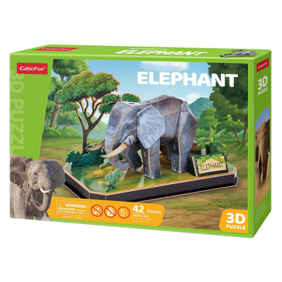 Éléphant de puzzle 3d Fun cubic