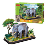 Éléphant de puzzle 3d Fun cubic - afbeelding 3