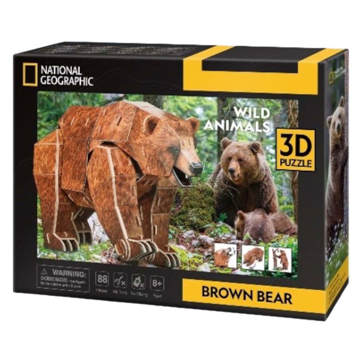 Puzzle de Fun 3d Cubic National Geographic Brown Bear