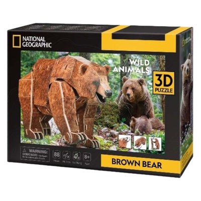 Puzzle de Fun 3d Cubic National Geographic Brown Bear
