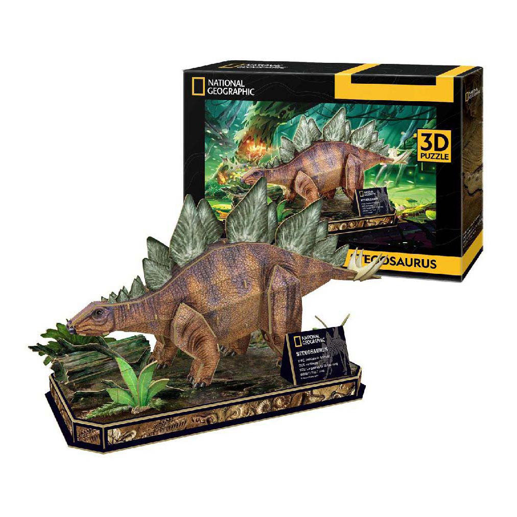 Puzzle 3D Cubic National Geographic Stegosaurus