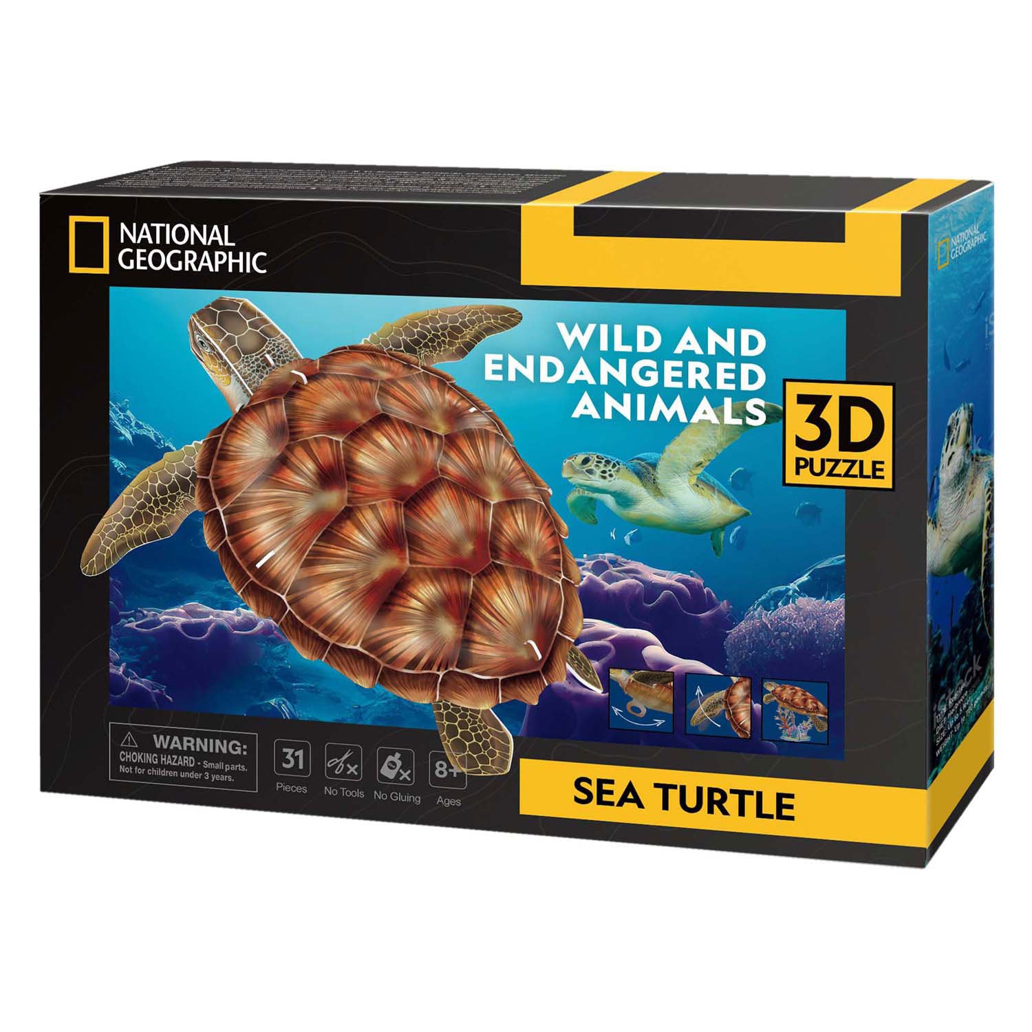 Puzzle de plaisir cube 3d National Geographic Sea Turtle