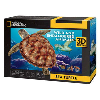Puzzle de plaisir cube 3d National Geographic Sea Turtle