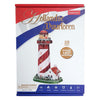 Puzzle 3D cubique amusant phare LED, 51 pièces.