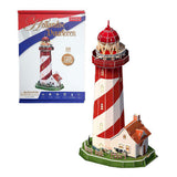 Puzzle 3D cubique amusant phare LED, 51 pièces. - afbeelding 3