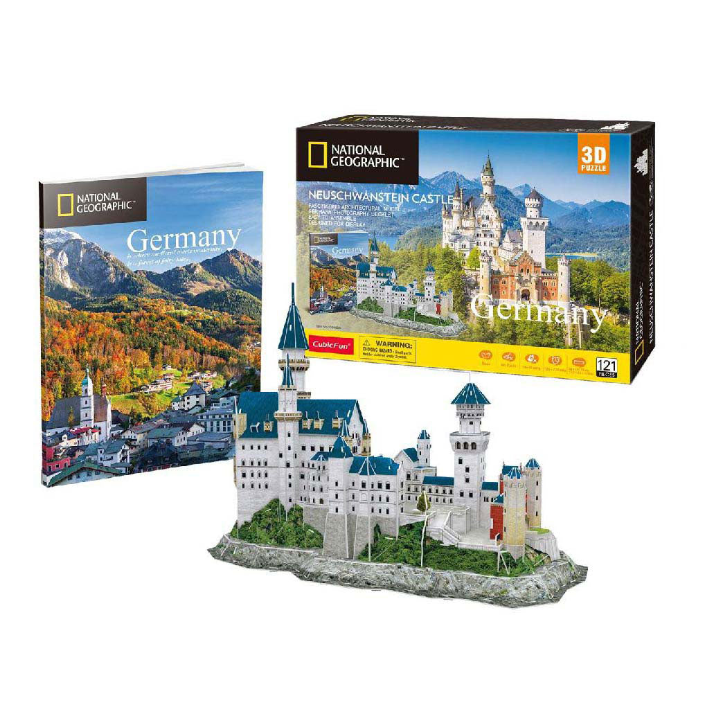Cubic Fun 3d Puzzle National Geographic Neuschwanstein Castle