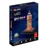 Puzzle 3d Fun Cubic Big Ben avec un éclairage LED - afbeelding 2
