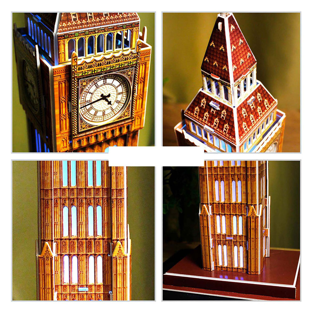 Puzzle 3d Fun Cubic Big Ben avec un éclairage LED