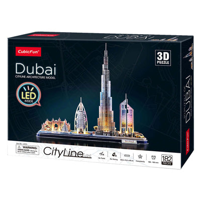 Cubic Fun 3d Puzzle City Line Dubai avec éclairage LED