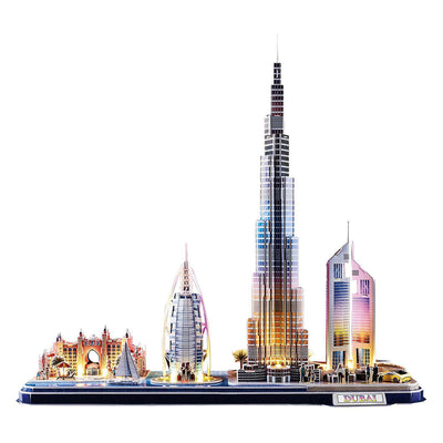 Cubic Fun 3d Puzzle City Line Dubai avec éclairage LED