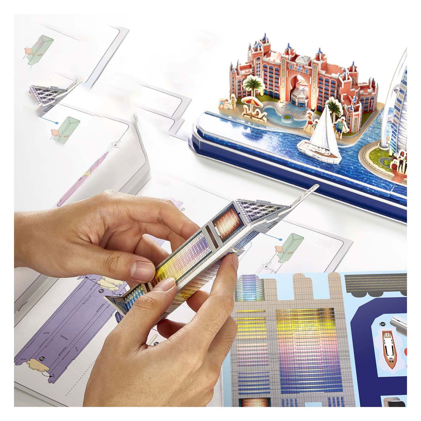 Cubic Fun 3d Puzzle City Line Dubai avec éclairage LED