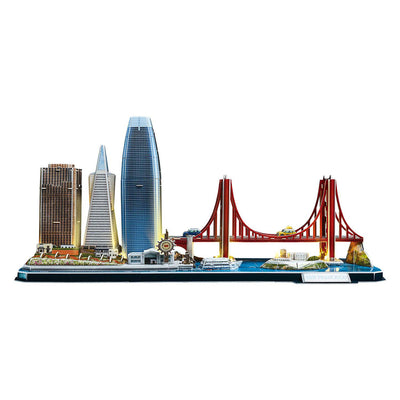 Fun cubic Fun Fun 3d Puzzle City Line San Francisco + LED Éclairage 90 pièces