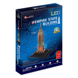 Cubic Fun 3D Puzzle Empire State Building avec éclairage LED - afbeelding 2