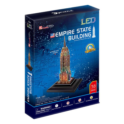 Cubic Fun 3D Puzzle Empire State Building avec éclairage LED