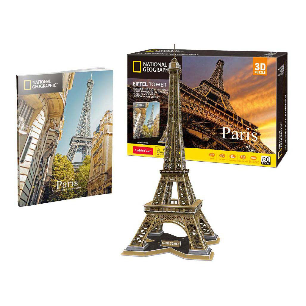 Cubic Fun 3d Puzzle National Geographic Eiffel Tower