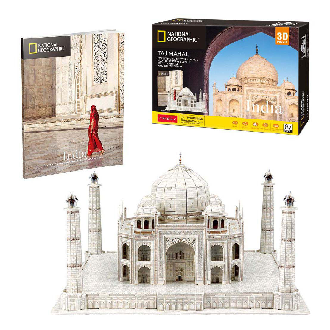 Puzzle de plaisir cube 3d National Geographic Taj Mahal
