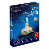 Cubic Fun 3D Puzzle Freedom Statue avec éclairage LED - afbeelding 2