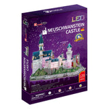 Puzzle de Fun Cubic 3d Puzzle du château de Neuschwanstein avec éclairage LED - afbeelding 2