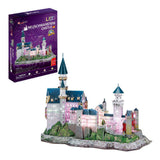 Puzzle de Fun Cubic 3d Puzzle du château de Neuschwanstein avec éclairage LED - afbeelding 3