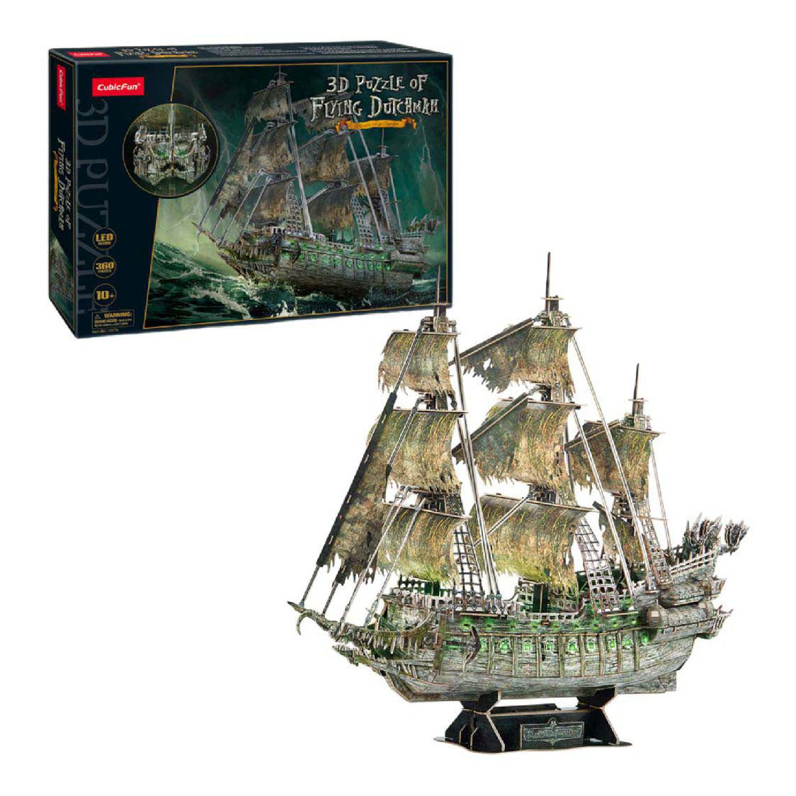 Puzzle 3d Fun Cubic Flying Dutchman avec un éclairage LED