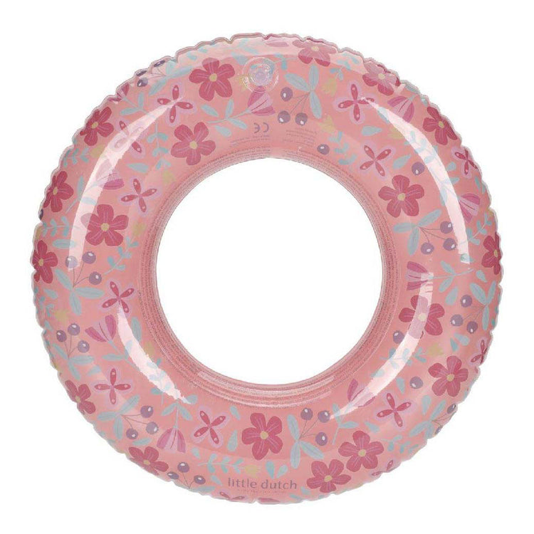 Petite bague de baignade à fleurs roses hollandaises, 50 cm