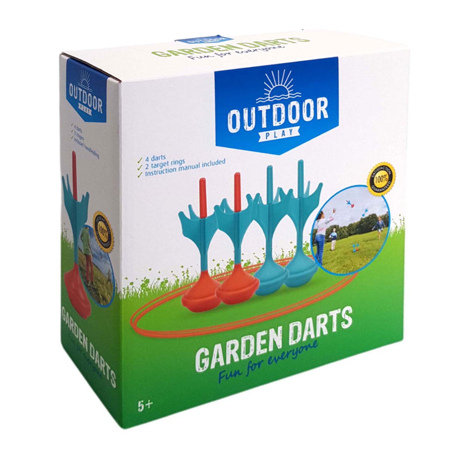 Darts de jardin géants de jeu en plein air, 6dlg.