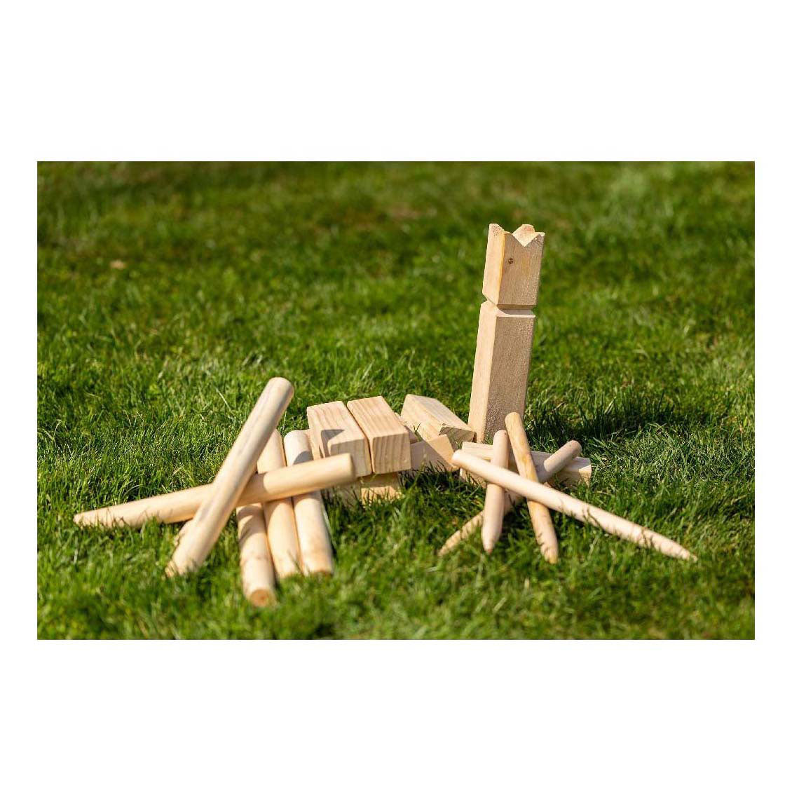 Playage en plein air kubb en bois jeting gibier fsc avec sac de transport
